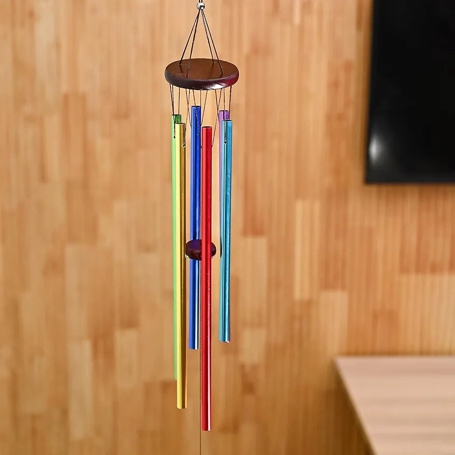 Wind Chimes for Bedroom and Hall Multicolor 6-Pipe Wind Chime -016